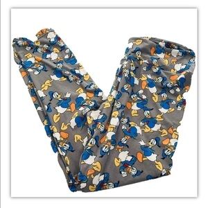 LuLaRoe Disney Leggings Women Tall & Curvy One Size Donald Duck Gray RARE